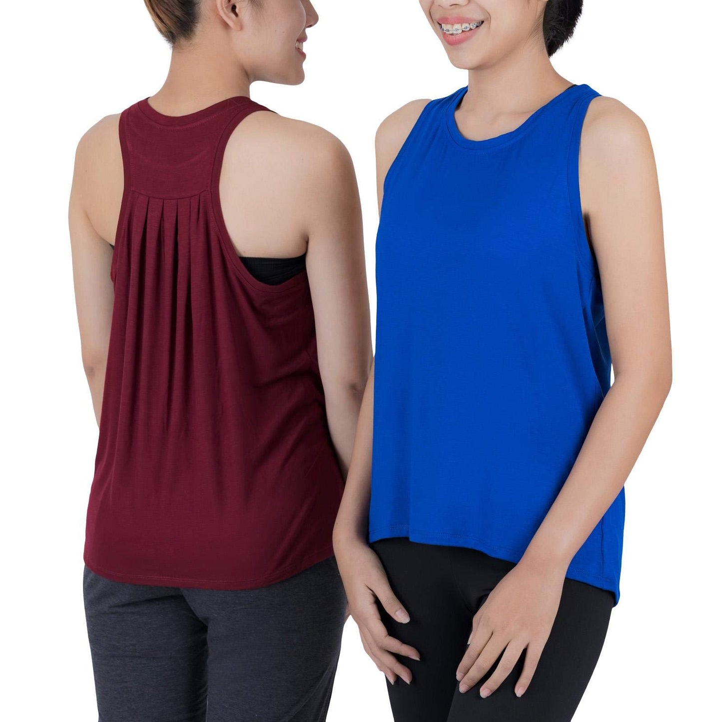 LOFBAZ Workout Tank Tops for Women Yoga Clothes Womens Athletic Shirts Gym Exercise Running Active Fitness Sports Clothing Tanks Top Black M