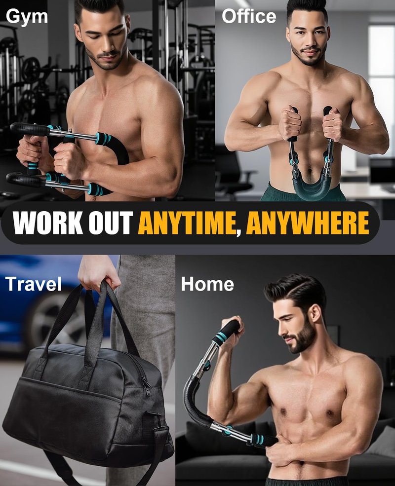 Twister Arm Trainer for Men & Women -【3.0 Upgrade】 40-150lbs Adjustable Chest Workout Equipment,Portable Home Gym Strength Training for Arms, Shoulder & Upper Body Muscle Building