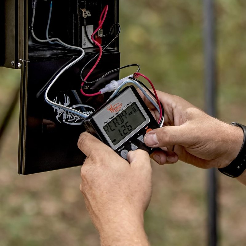Evolution Feeder 6V Digital Power Control Unit - Varmint-Proof Deer Hunting Feeder Kit with 4 Feed Times & 30ft Range