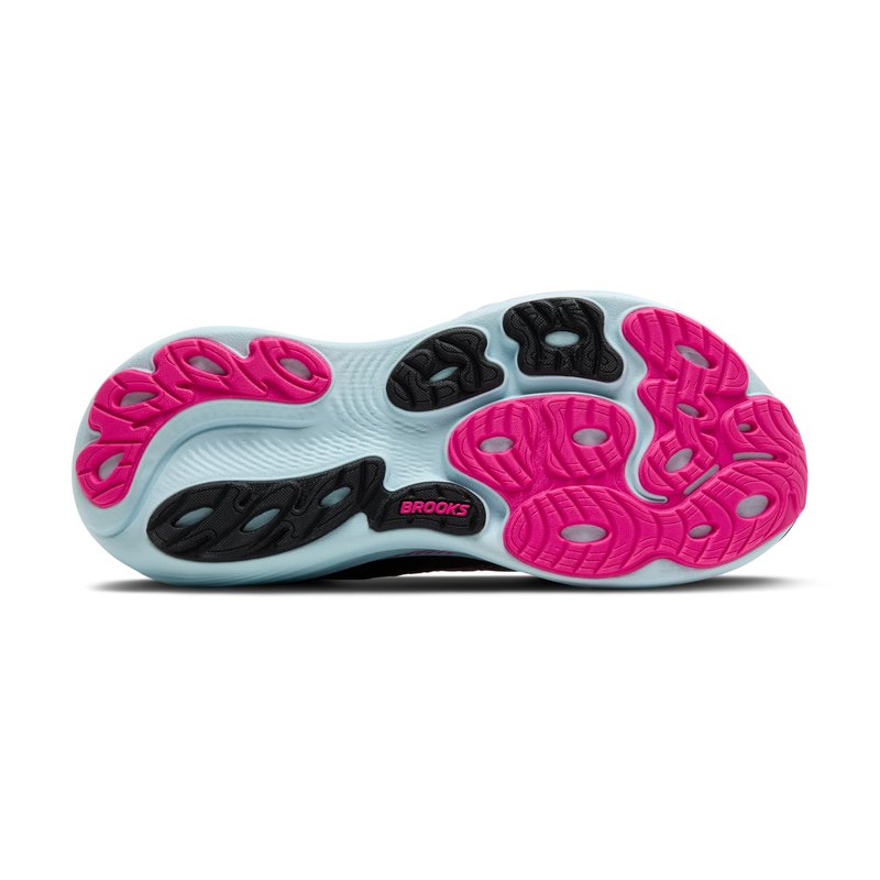 Brooks Women’s Adrenaline GTS 25 Supportive Running & Walking Shoe - Black/Cyber Pink/Iced Aqua - 7.5 Medium