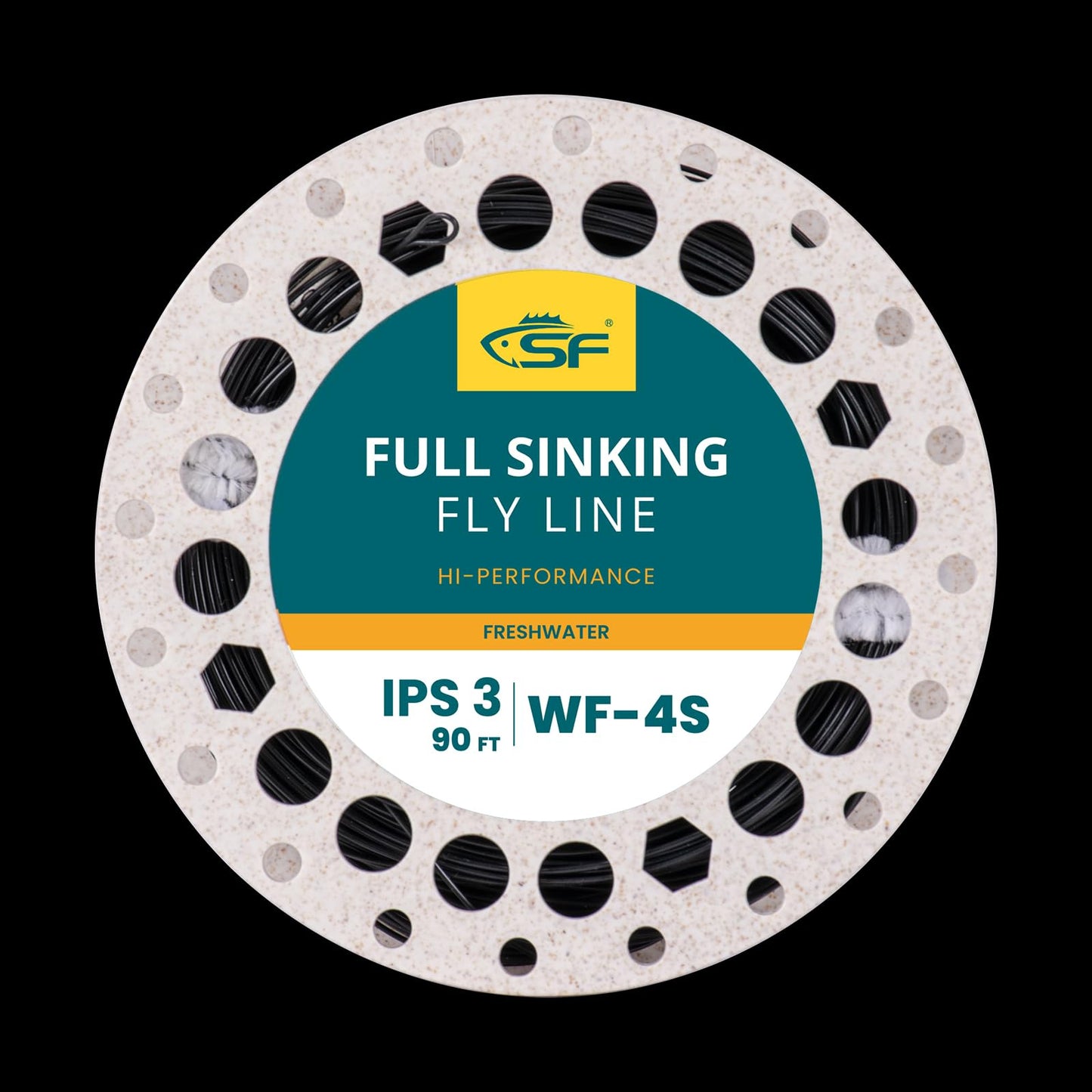 SF Full Sinking Fly Fishing Line Weight Forward Taper Fly Line for Freshwater WF4S 90FT IPS3