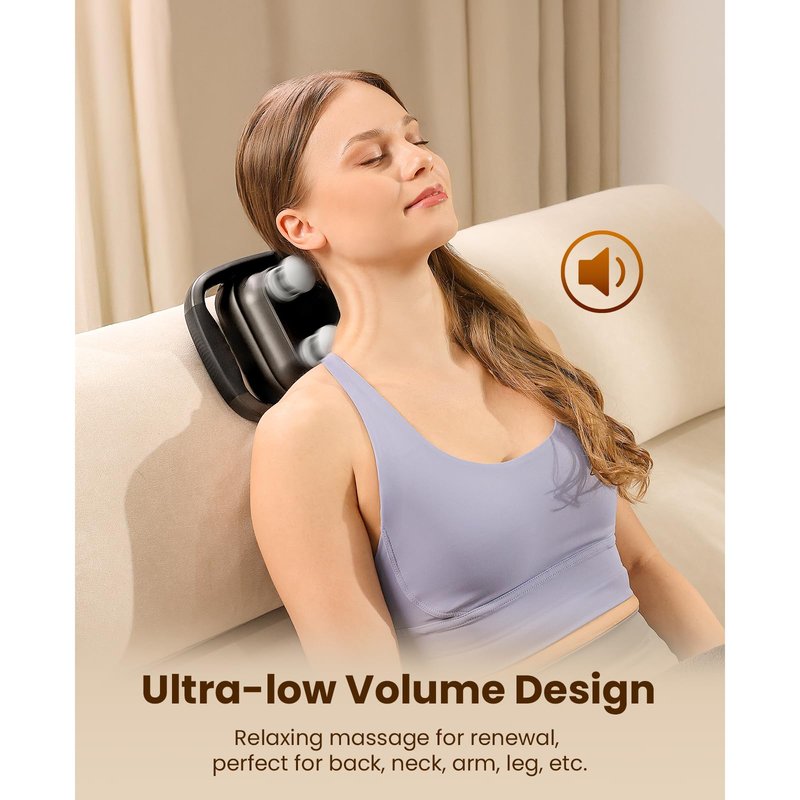 BOB AND BRAD A1 4-Head Massage Gun Deep Tissue, FSA Eligible/HSA Eligible, 4X Pain Relief Efficiency, Replaceable Massager Heads & Plate, Electric Percussion Massage Gun Tool for Back, Leg, Muscle