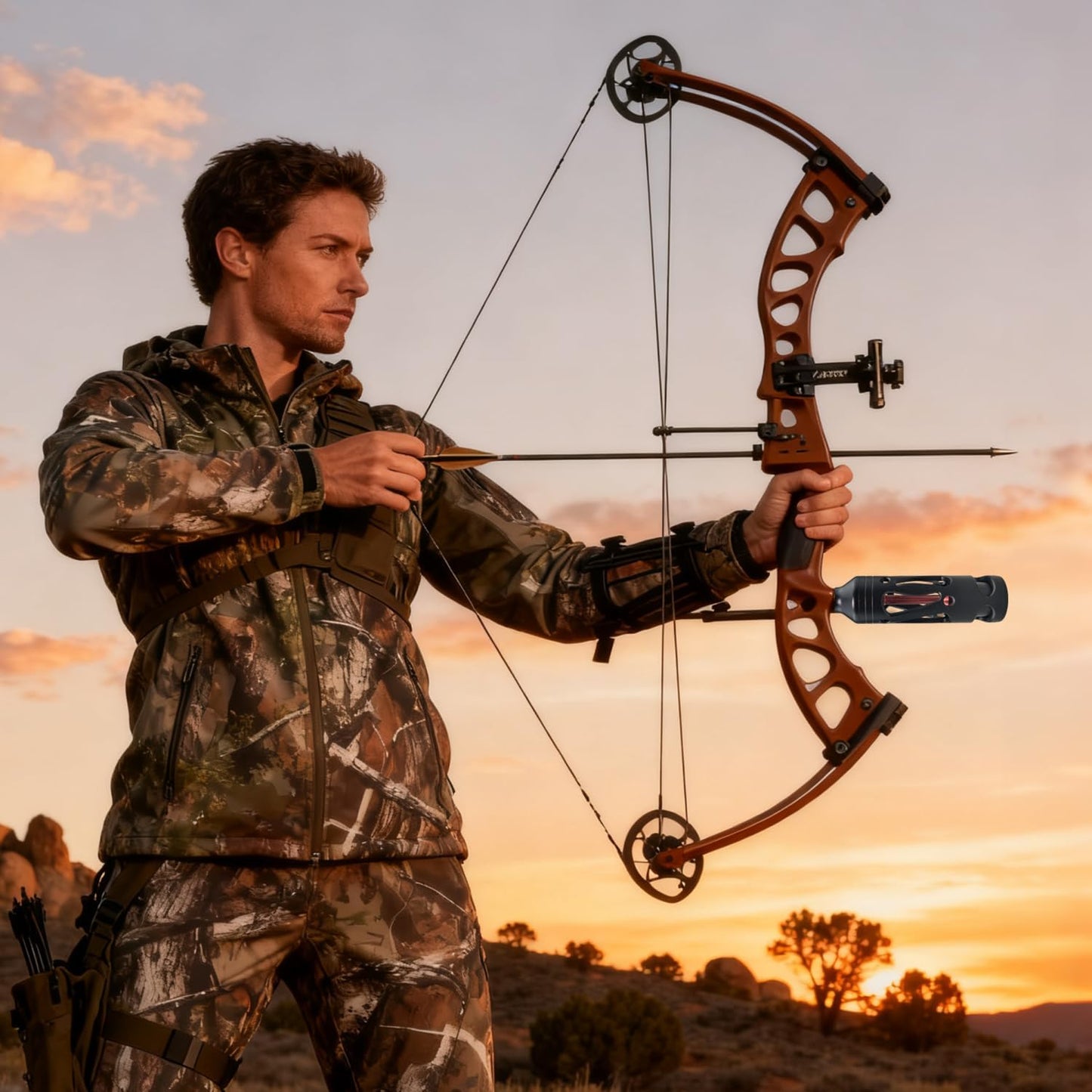 Three Archers Compound Bow Stabilizer - CNC Machined Vibration Dampener for Archery & Hunting | Aluminum for Noise Reduction & Accuracy