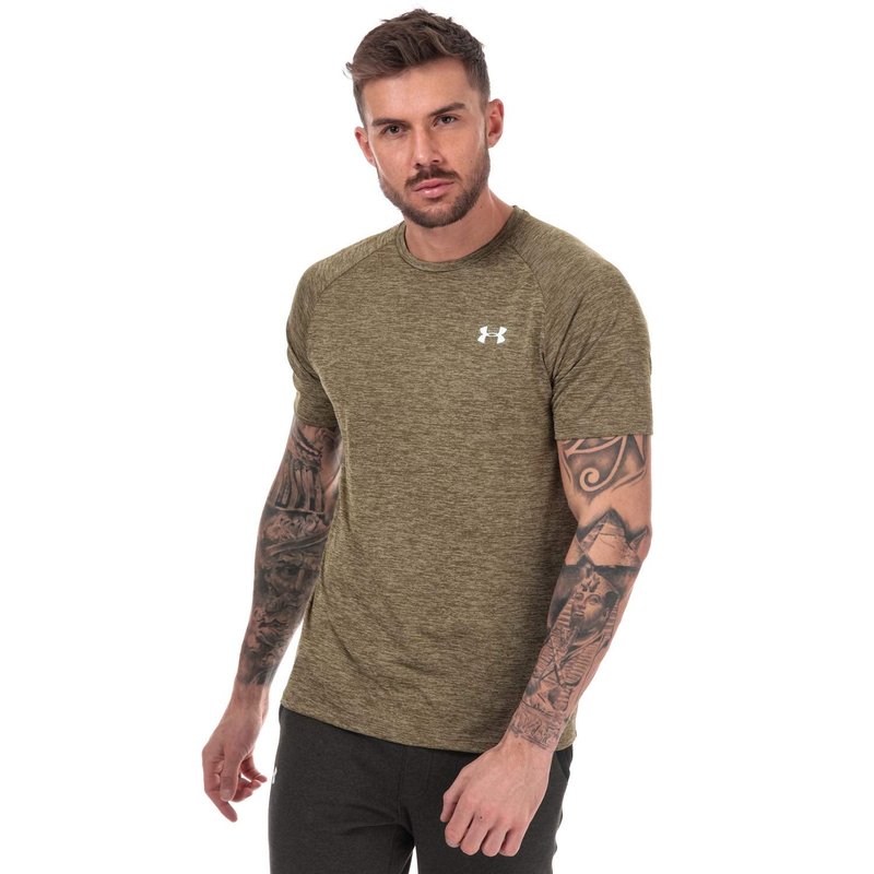 Under Armour Men's Tech 2.0 Short-Sleeve T-Shirt , Outpost Green (331)/White, X-Small