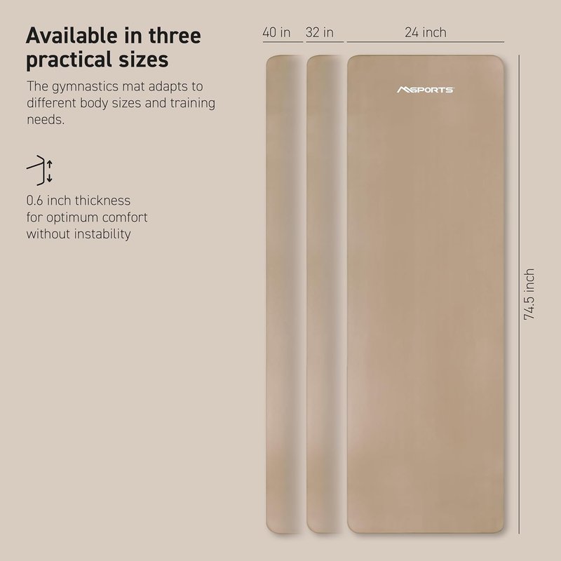 Yoga Mat - Premium Non-Slip Thick Exercise Mat for Home Workouts | Cushioned NBR Foam, Comfortable for Pilates & Stretching