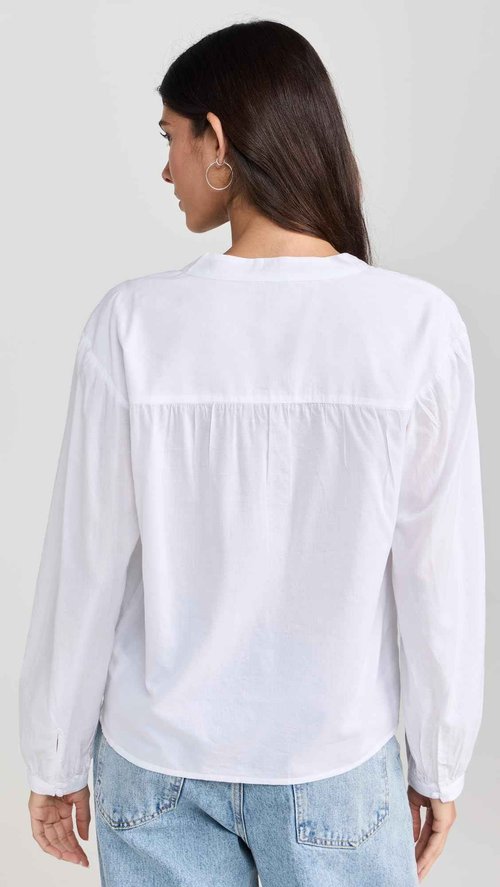 PAIGE Women's Marline Shirt, White, XS