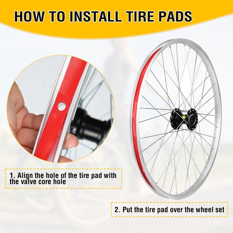 WEEROCK 26 Inch Adult Tricycle Wheelset, Single 26" Rear Left Wheelset Aluminium Alloy for 26 Inch 3 Wheel Bikes, Trikes
