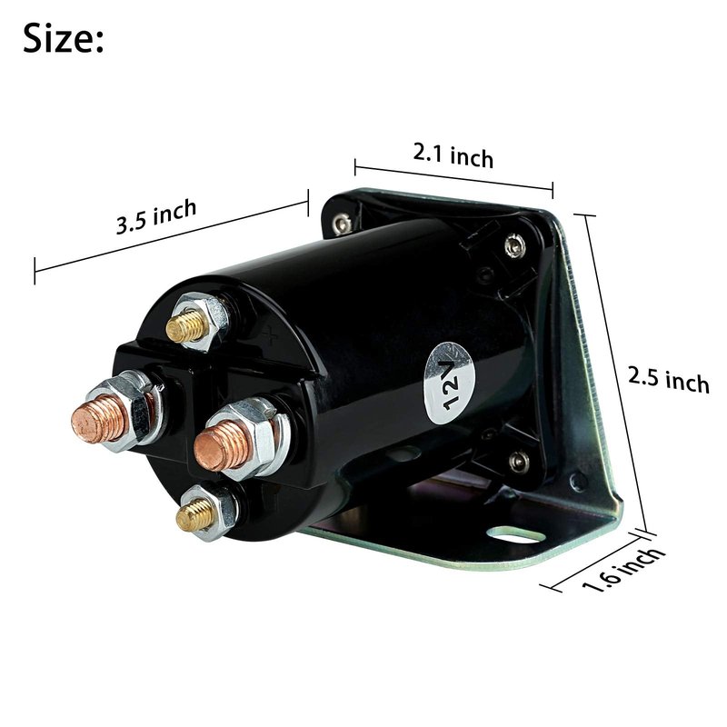 10L0L 12V Starter Solenoid for Yamaha G2 G8 G9 G11 G14 G16 G20 Gas Golf Cart 1985-2002 4 Terminal 12 Volt Solenoid Replaces JF2-H1950-00, JR3-H1950-00, J38-81950-01