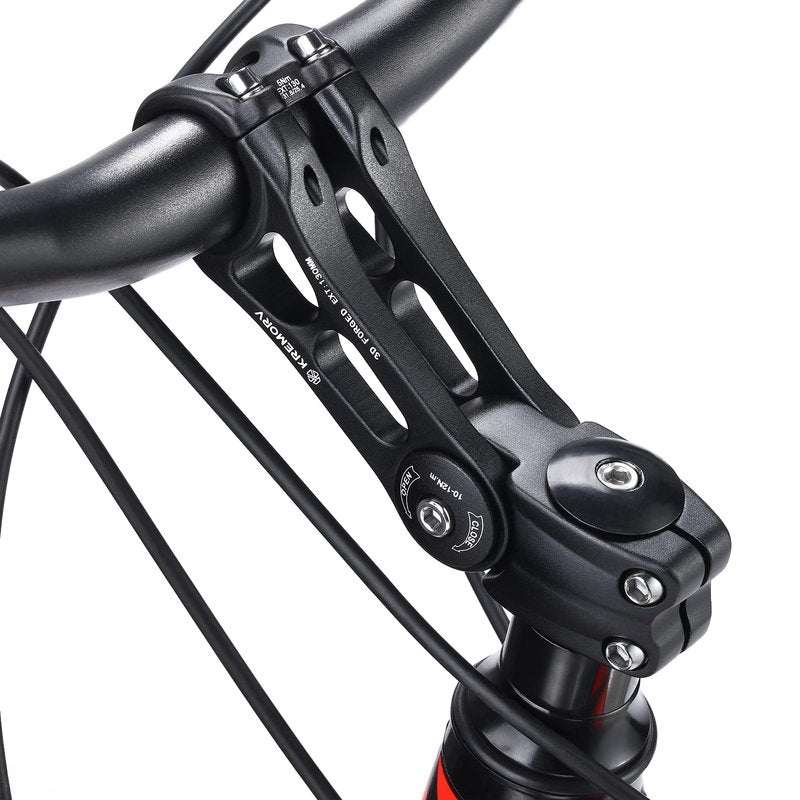 KREMORV Bike Stem Universal 25.4mm and 31.8mm Adjustable Bicycle Stem Riser MTB Stem for Mountain Bike Road Bike BMX Length 110mm 130mm