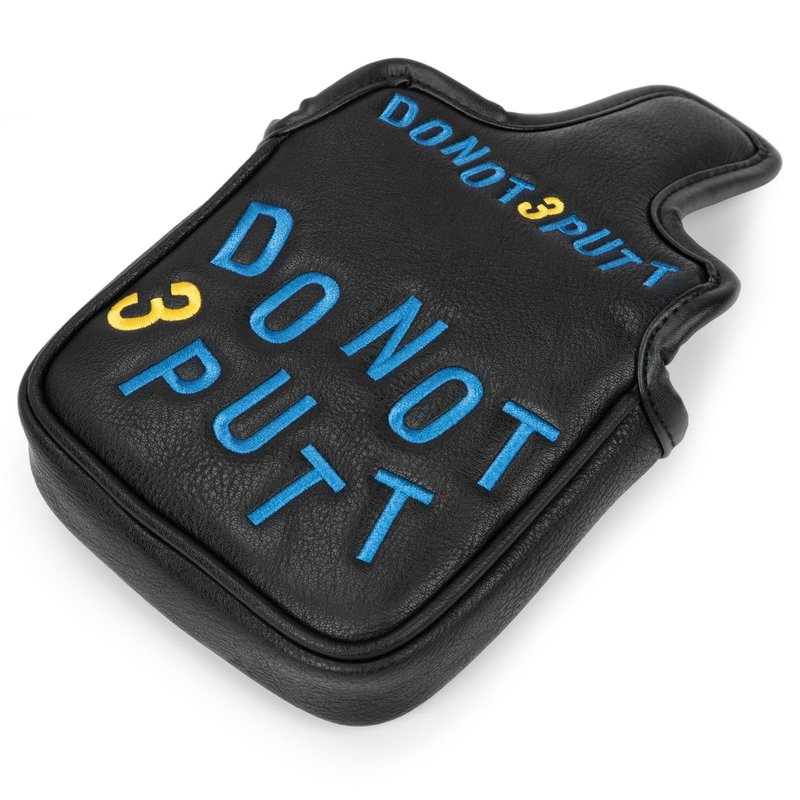 Golf Mallet Putter Cover Golf Putter Headcover with Strong Magnetic Closure Do Not 3PUTT Golf Putter Cover for DF3 Putter & OZ1 MEZZ 1 MEZZ1 MAX Putter (DO NOT 3 PUTT(Black))