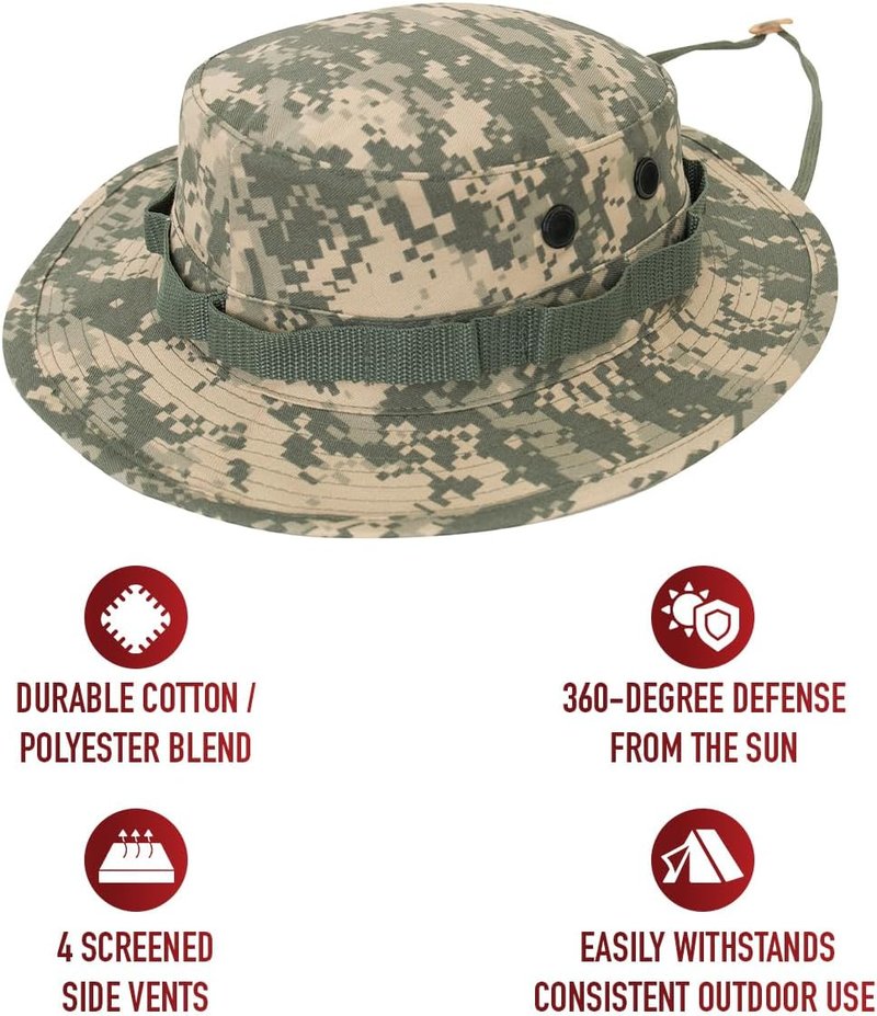 Rothco Boonie Hat - Ultimate Sun Protection for Outdoor Activities | Adjustable Fit, Lightweight