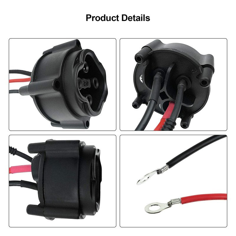 48V MAC DC Charger Plug Powerwise Receptacle Fits for Yamaha Electric G29 2008-2010 Replace JR1-H235A-00 JW2-H6181-02