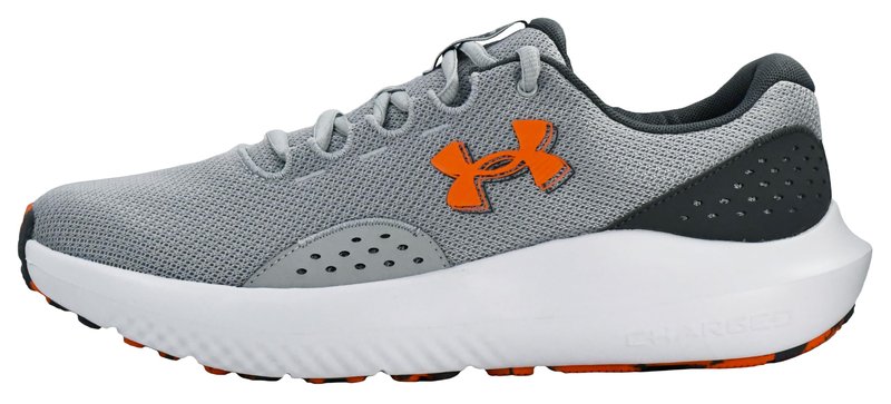 Under Armour Men's Charged Surge 4 Sneaker, Mod Gray/Castlerock/Team Orange, 10