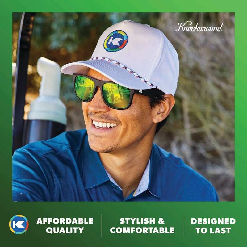 Knockaround Torrey Pines Sport Polarized Sunglasses for Men & Women - UV400 Protection - Running