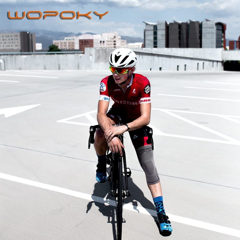 WOPOKY Knee Braces for Knee Pain, Compression Knee Sleeves Support for Weightlifting Running Squatting Basketball Working out, Knee Pain Relief for Meniscus Tear Arthritis ACL MCL (2 Pack)