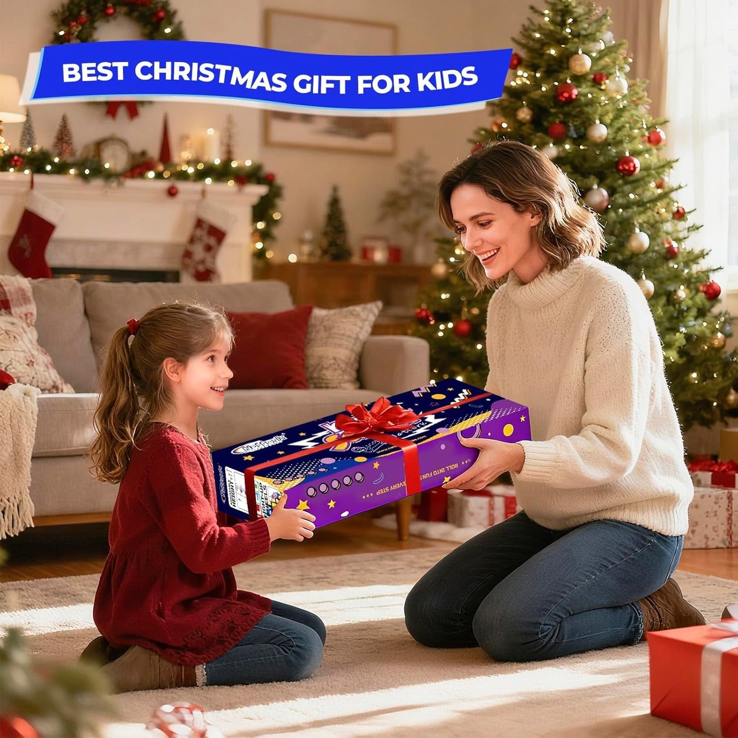Nattork Kids Scooter for Girls Boys with Light Up Wheels, 3 Adjustable Height Handlebars, Lean-to-Steer Technology, Widen Anti-Slip Deck, 3 Wheel Scooter for kid ages 3-8, Support Riders Up to 110 LBS