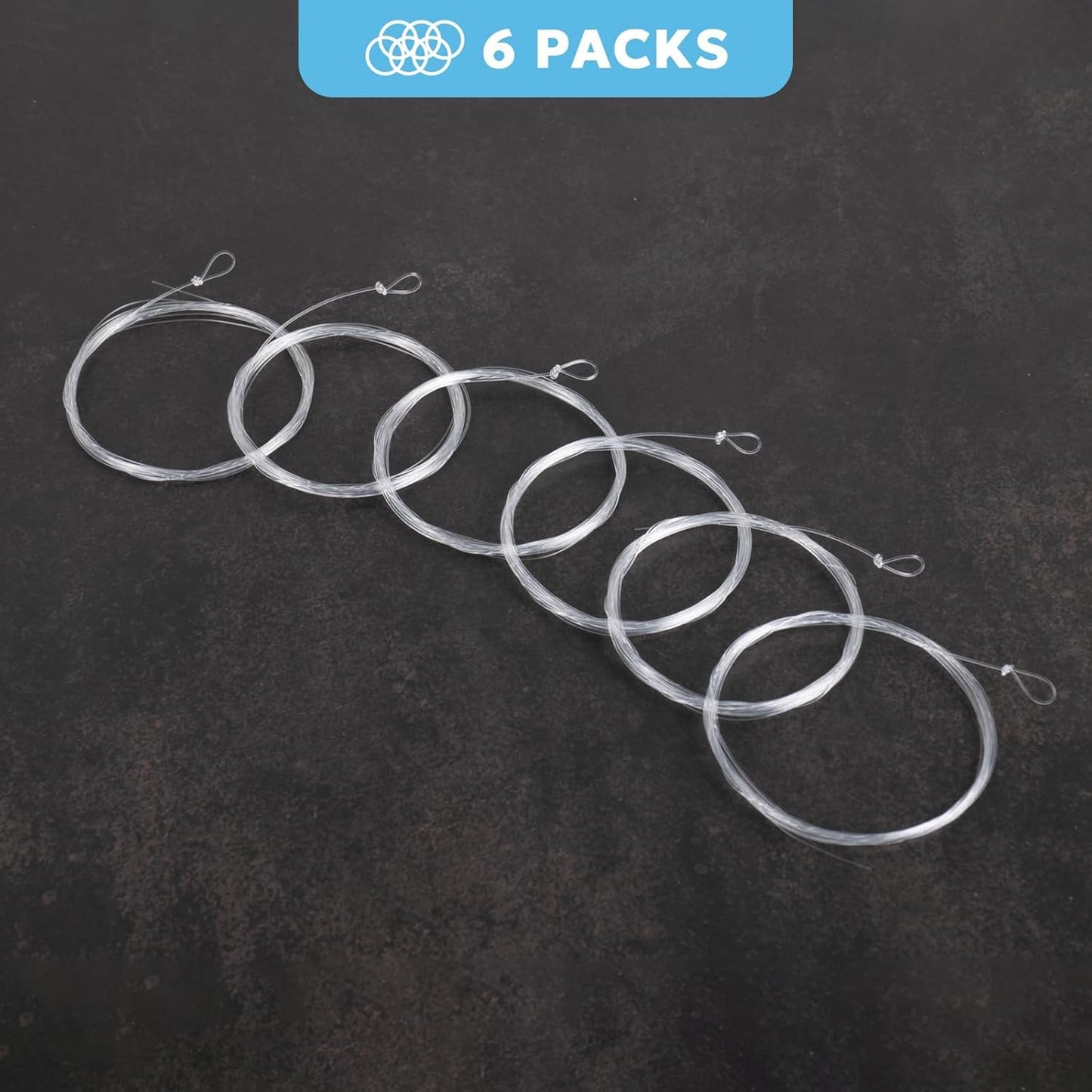 Pre-Tied Loop Fly Fishing Tapered Leader - Clear Nylon for Freshwater & Saltwater | 7.5FT to 15FT, 0X to 7X