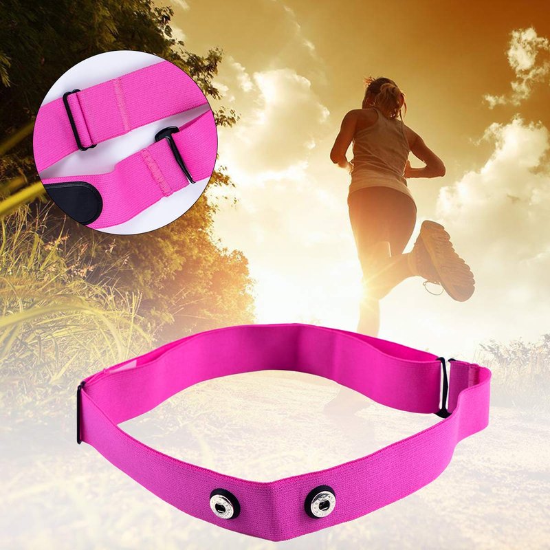 XUXIN Replacement Heart Rate Monitor Soft Strap Adjustable Elastic Chest Mount Belt Compatible with Polar, Garmin, Wahoo Strap