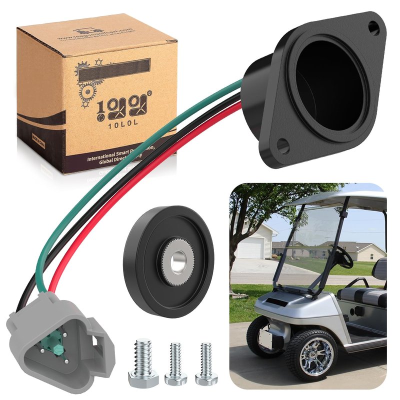 10L0L Golf Cart IQ Speed Sensor with High Speed Magnet for Club Car DS & Precedent 2004+ 48V Electric Carts, Fits ADC Motor, Replaces OEM 102704901 102265601, Easy Install