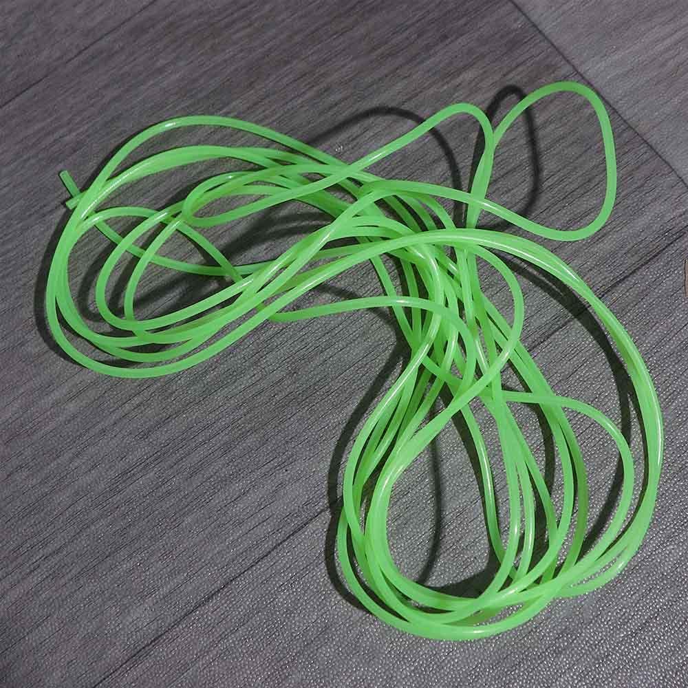 5M Green Soft Silicone Fishing Night Luminous Tube Fluorescent Deep Sea Boat Fishing Glow Rig Hook Line Accessories(S)