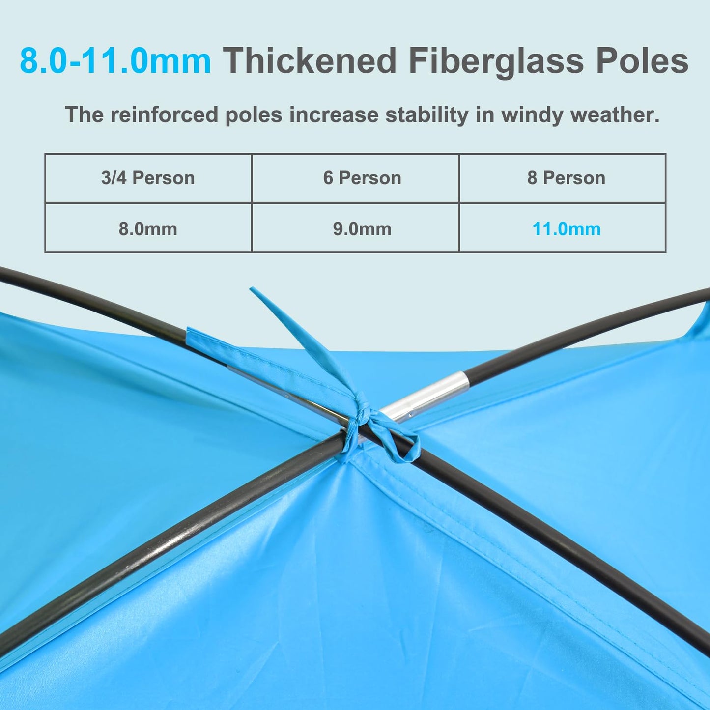 Gorich Beach Tent Sun Shelter for 3/4/6/8/10 Person with UPF 50+ UV Protection, Lightweight & Easy Setup Beach Shade Canopy, Portable Beach Shade Tent Beach Cabana
