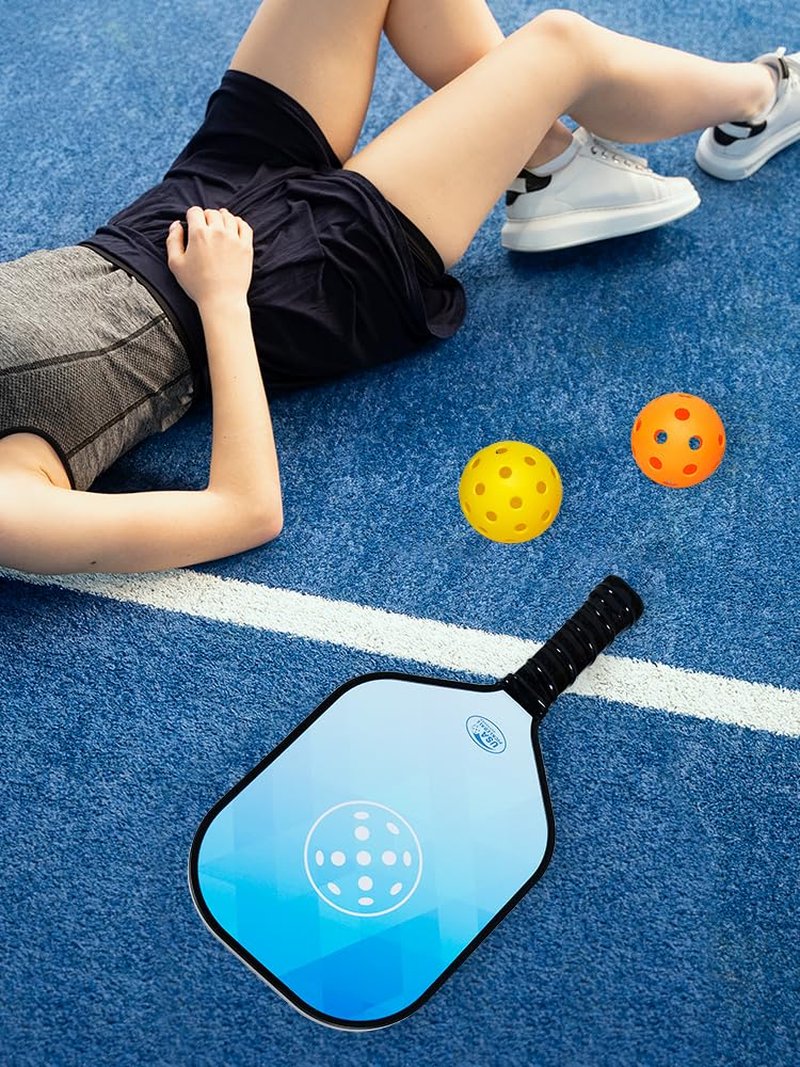 Vigorange Pickleball Paddles Set of 2, USAPA Approved Pickleball Set with 4 Pickleball Balls and Bag, Durable Carbon Fiber Pickleball Rackets Gifts for Beginners & Pros
