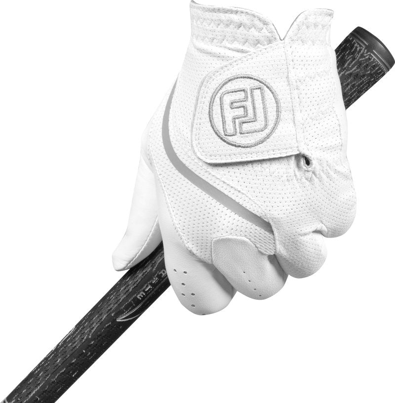 FootJoy Men's SciFLEX Golf Glove, White, X-Large, Worn on Left Hand