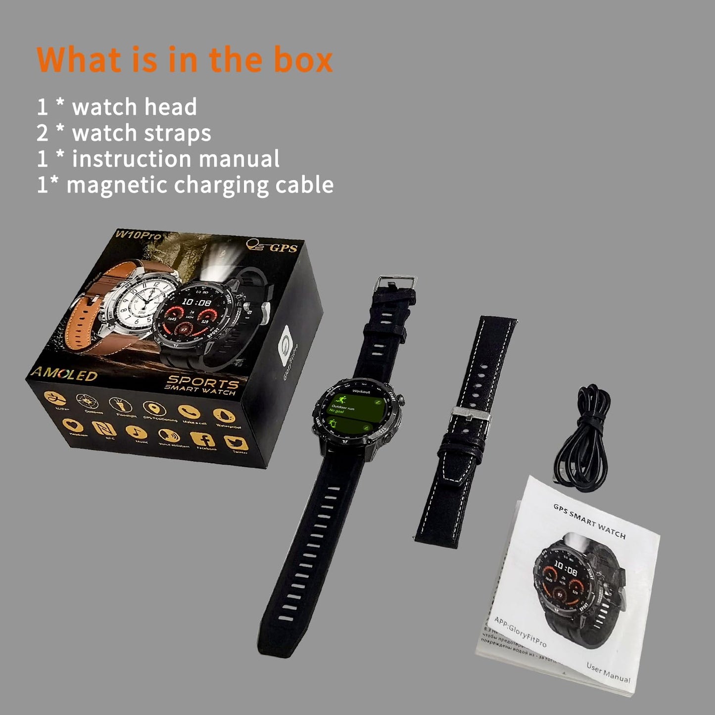 CHILEAF Smart Watch for Men Women, Bluetooth Call, 1.43 Inch Touchscreen Fitness Tracker with Heart Rate, SpO2, Sleep Monitoring, Sports Smartwatch with GPS, Multiple Sport Modes, IP68 Waterproof
