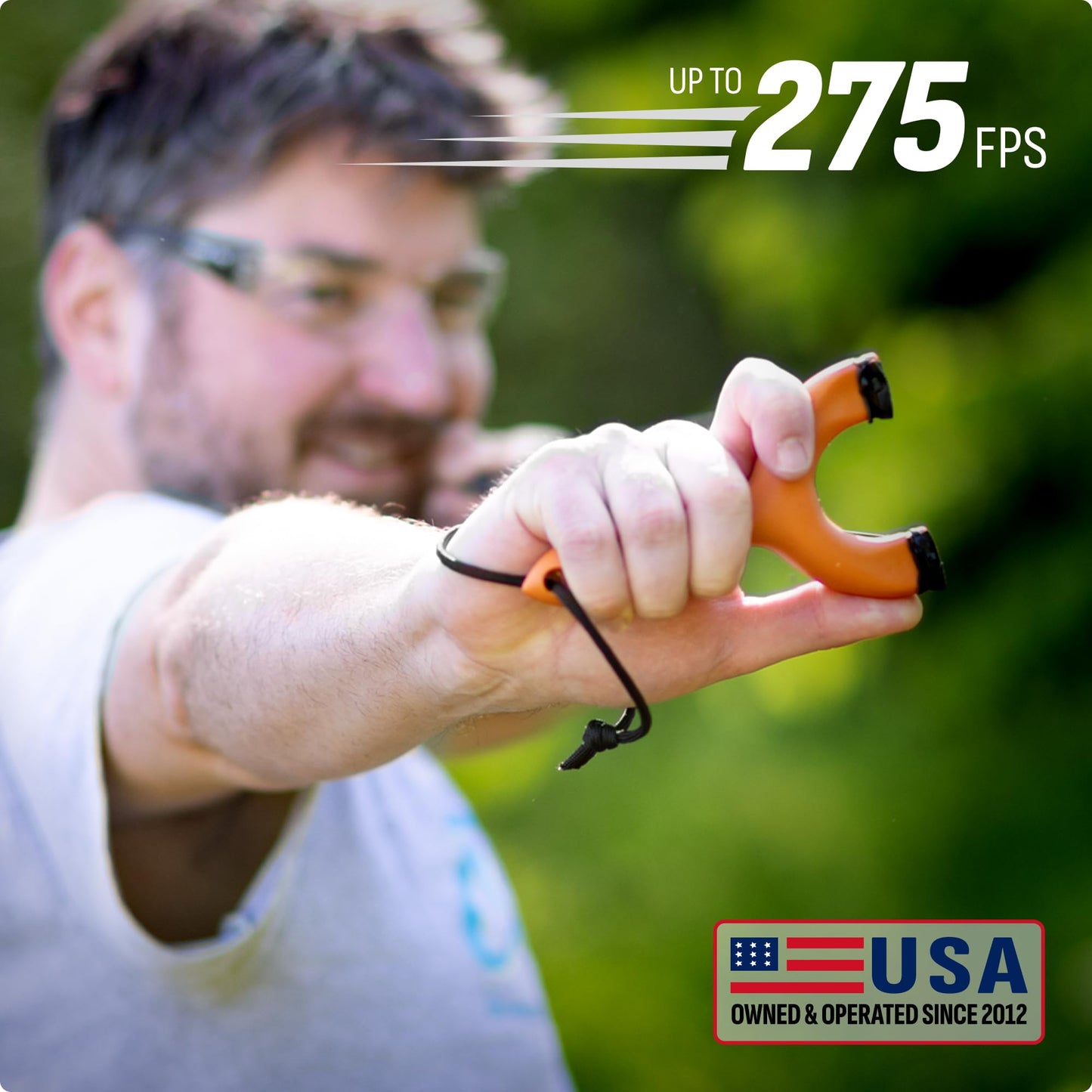 SimpleShot Sparrow Slingshot by Zach Fowler for Hunting and Target Shooting, with Ammo, Bands, and Spinner Target (Green)
