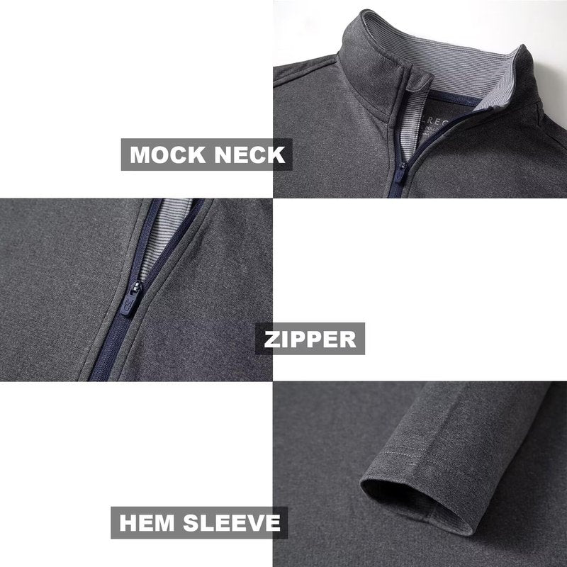 M MAELREG Mens Pullover Quarter Zip Golf Sport Casual Long Sleeve Mens Golf Half Zip Pullover Sweatshirts for Men