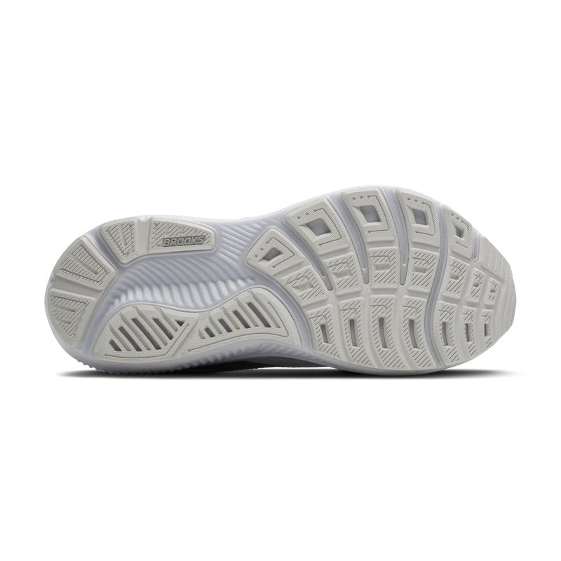 Brooks Women’s Ghost 17 Neutral Running Shoe - White/White/Grey - 11.5 Medium