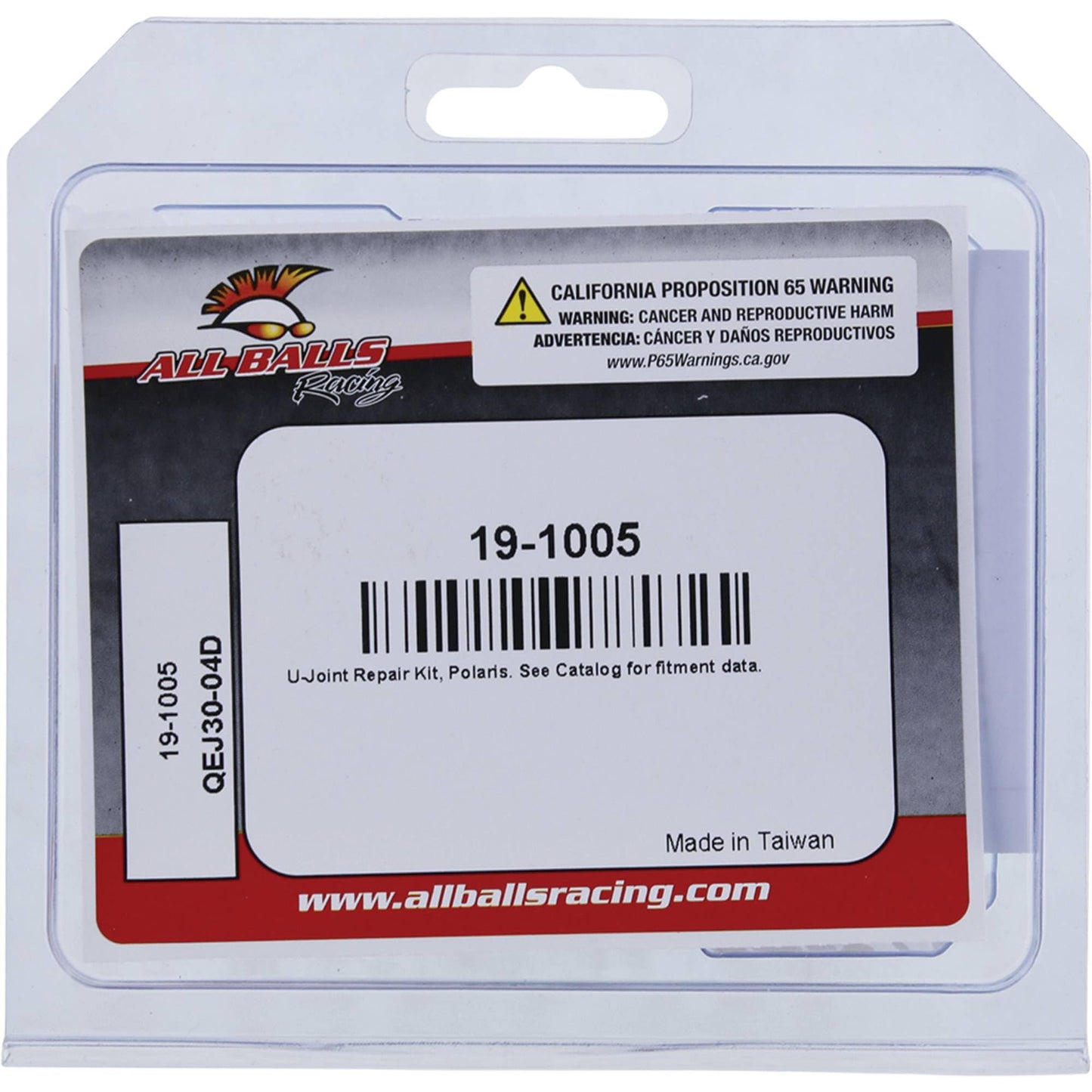 All Balls Racing 19-1005 U-Joint, Front Axle-Inner Compatible With/Replacement For Polaris Atp 330 4X4 2004, 2005