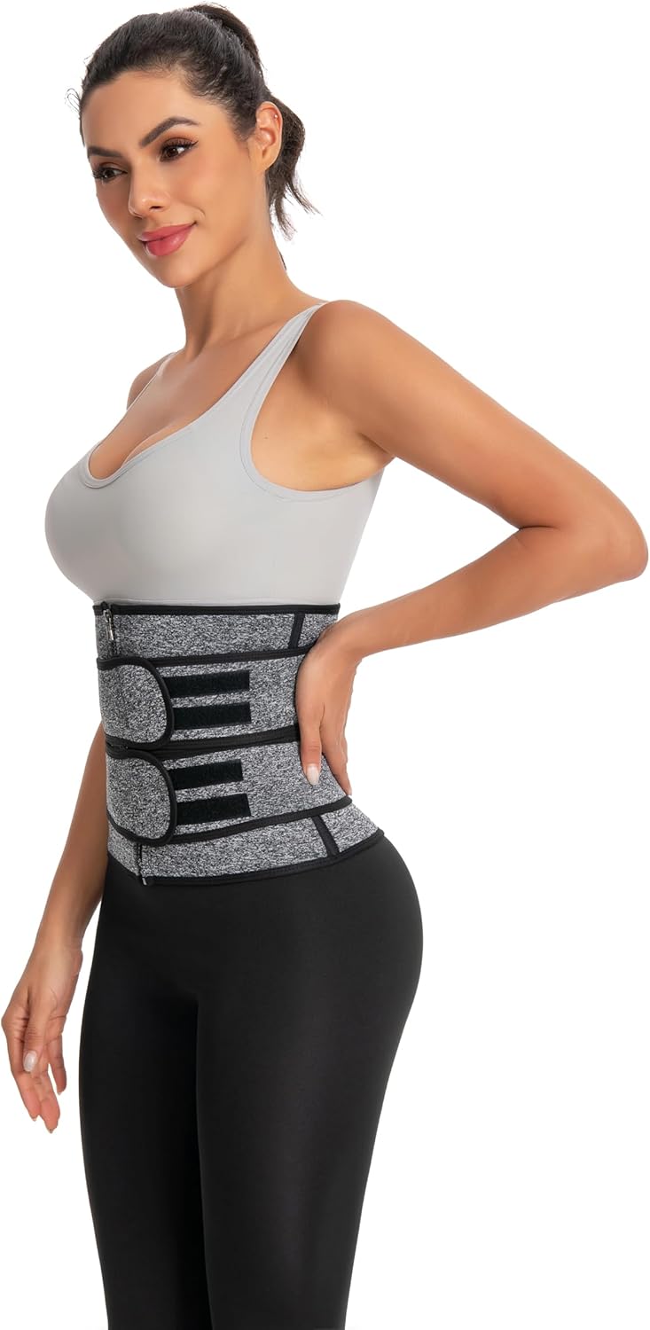 Women's Seamless Sweat Corset Body Shaper - Black Workout Waist Trainer for Enhanced Comfort