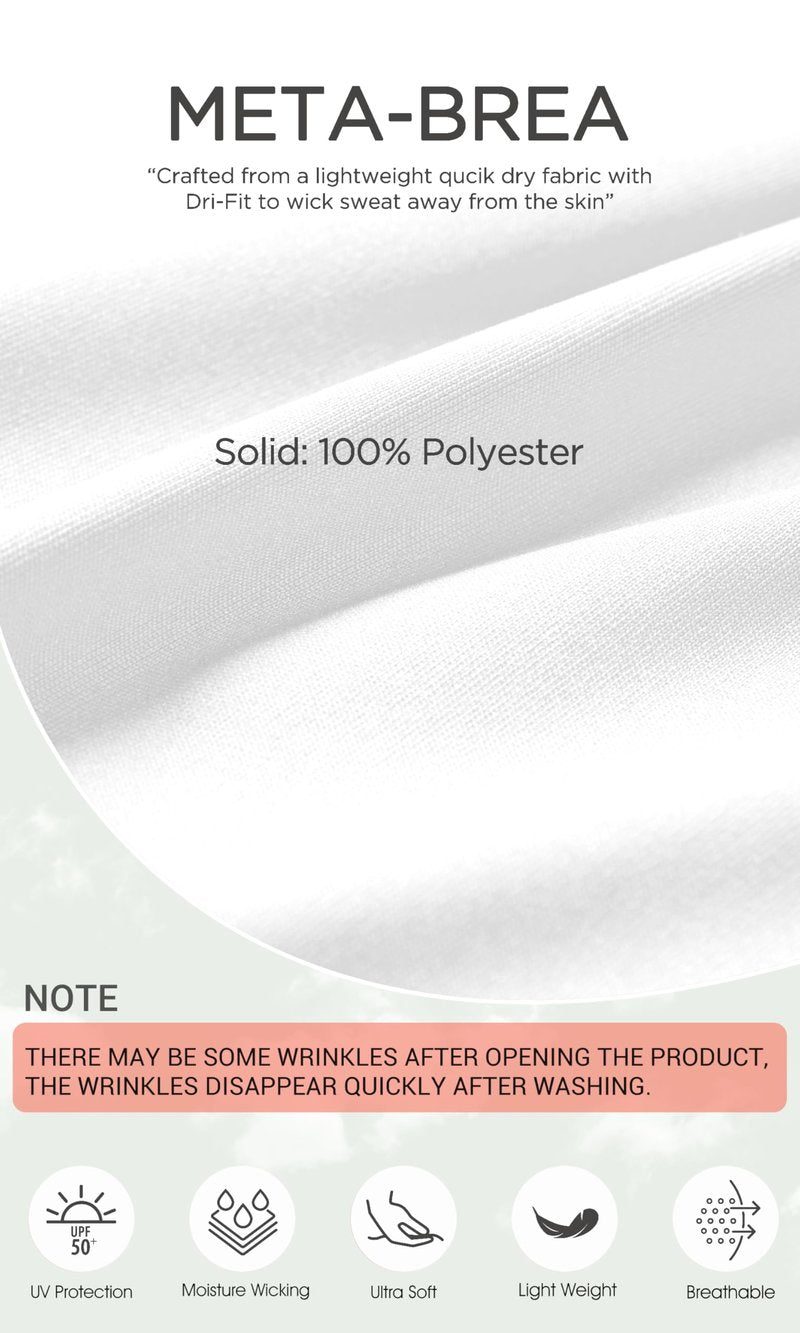 ODODOS Men's Quick Dry Long Sleeve Shirts UPF 50+ Sun Protection SPF Athletic Tops Workout Fishing T-Shirts, White, XX-Large