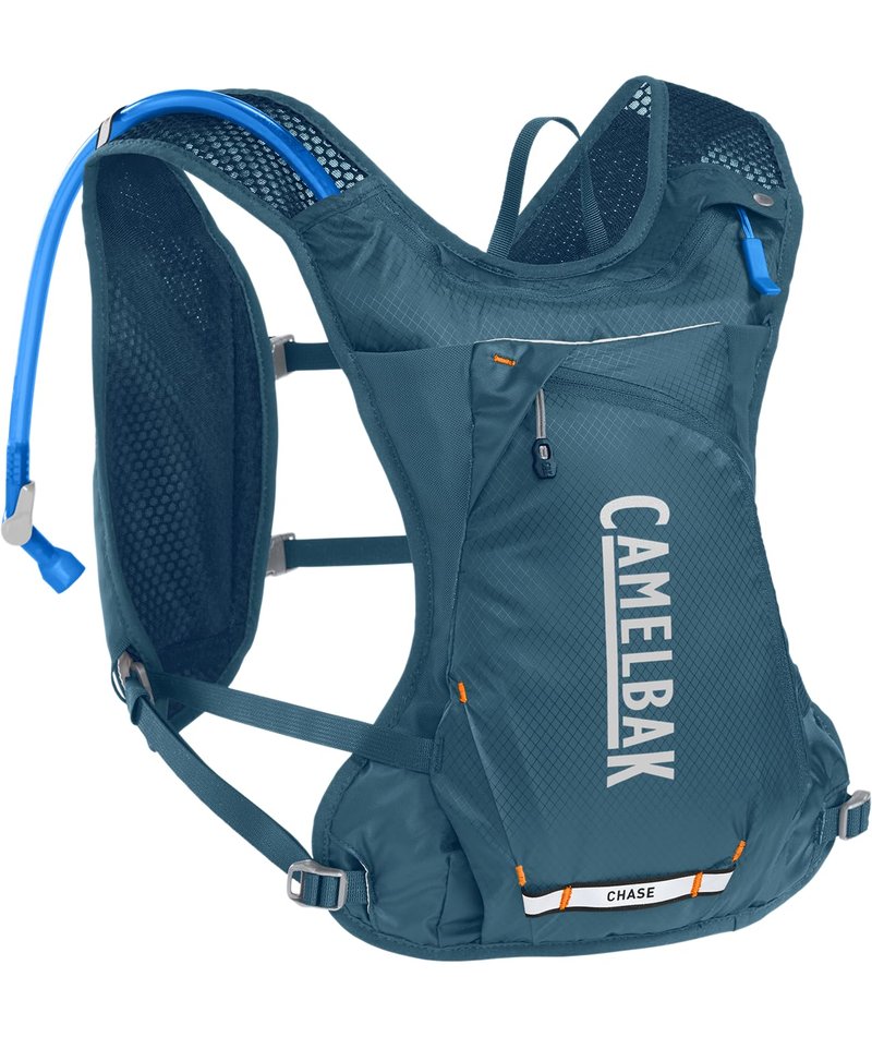 CamelBak Chase Race 4 Bike Hydration Vest with 50oz Reservoir, Lightweight Racing Fit for Fast Road and Gravel Riding, Moroccan Blue 2.0