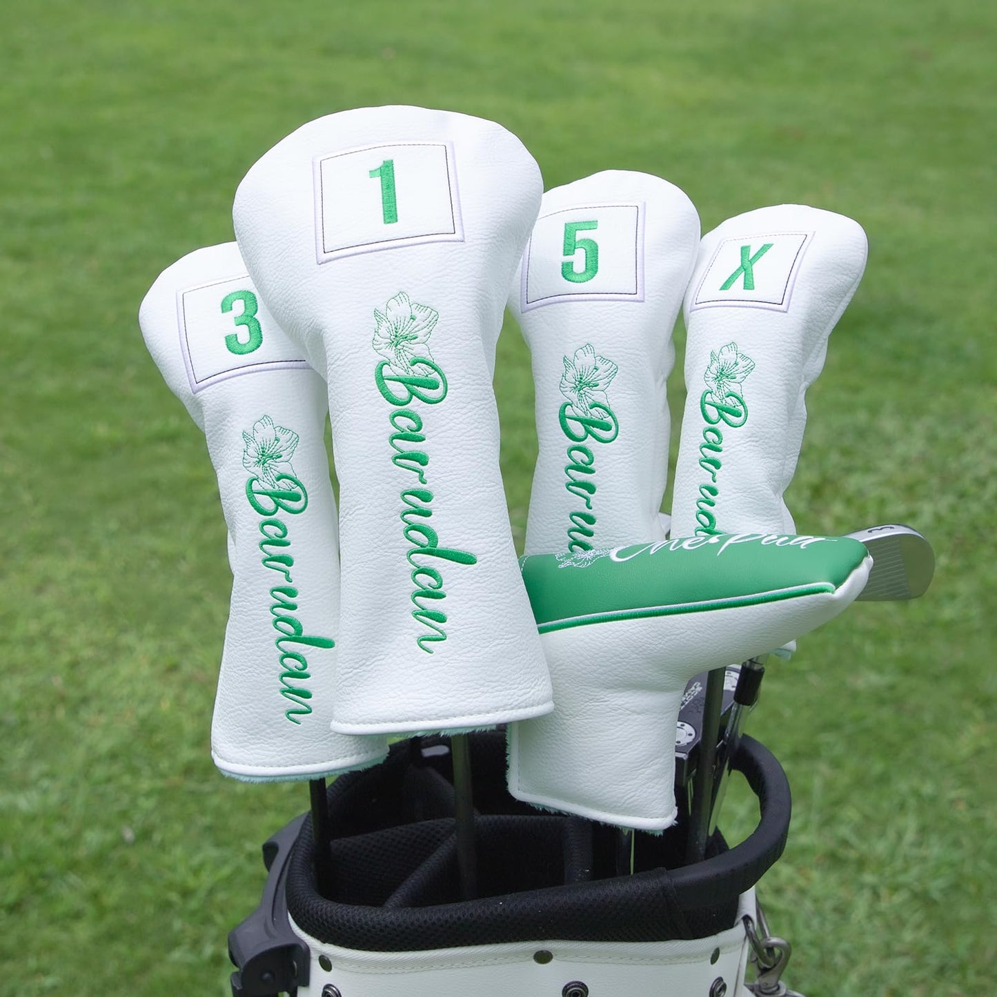 White Golf Putter Cover Blade Putter Headcover with Magnetic Closure fits for Newport Series Putters (for Blade | 1pc)
