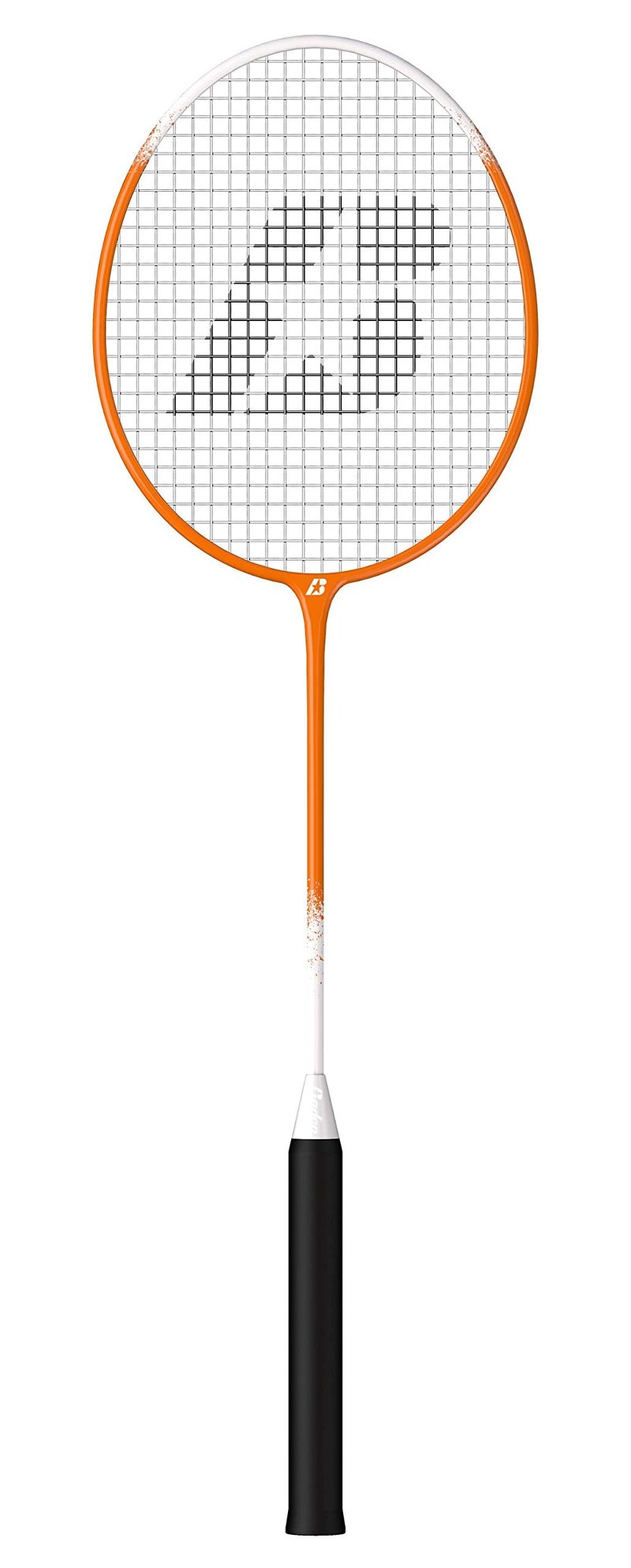 Baden Champions Portable Badminton Set | Regulation Net, 4 Racquets, 3 Shuttlecocks, Boundary & Carry Bag | Ideal for Backyard Fun | Orange/Gray