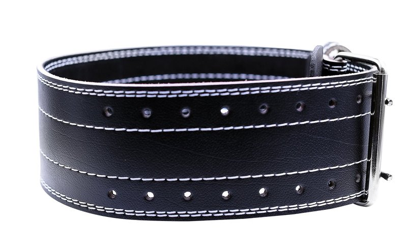 Weight Power Lifting Belt 4” Wide Cobra Grips Premium Genuine Leather Belt for Men & Women Adjustable Weightlifting Back Support (Black, X-Large 41"-49")