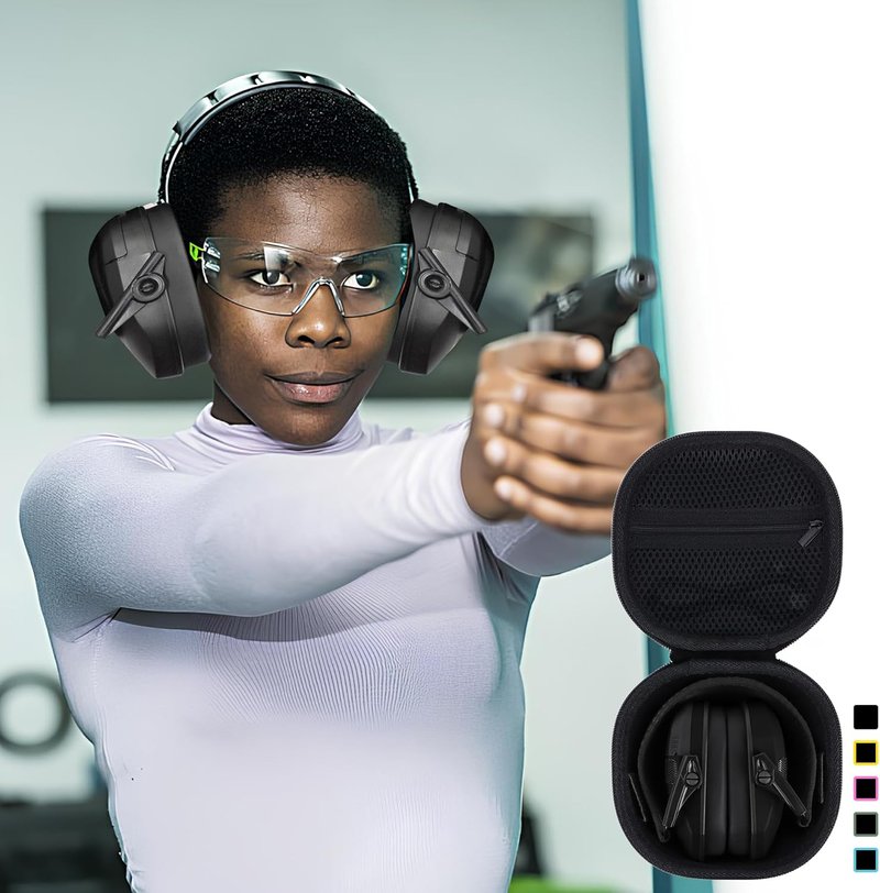 Walker’s Razor Slim Hearing Protection Earmuff Storage Case - Durable & Compact Design