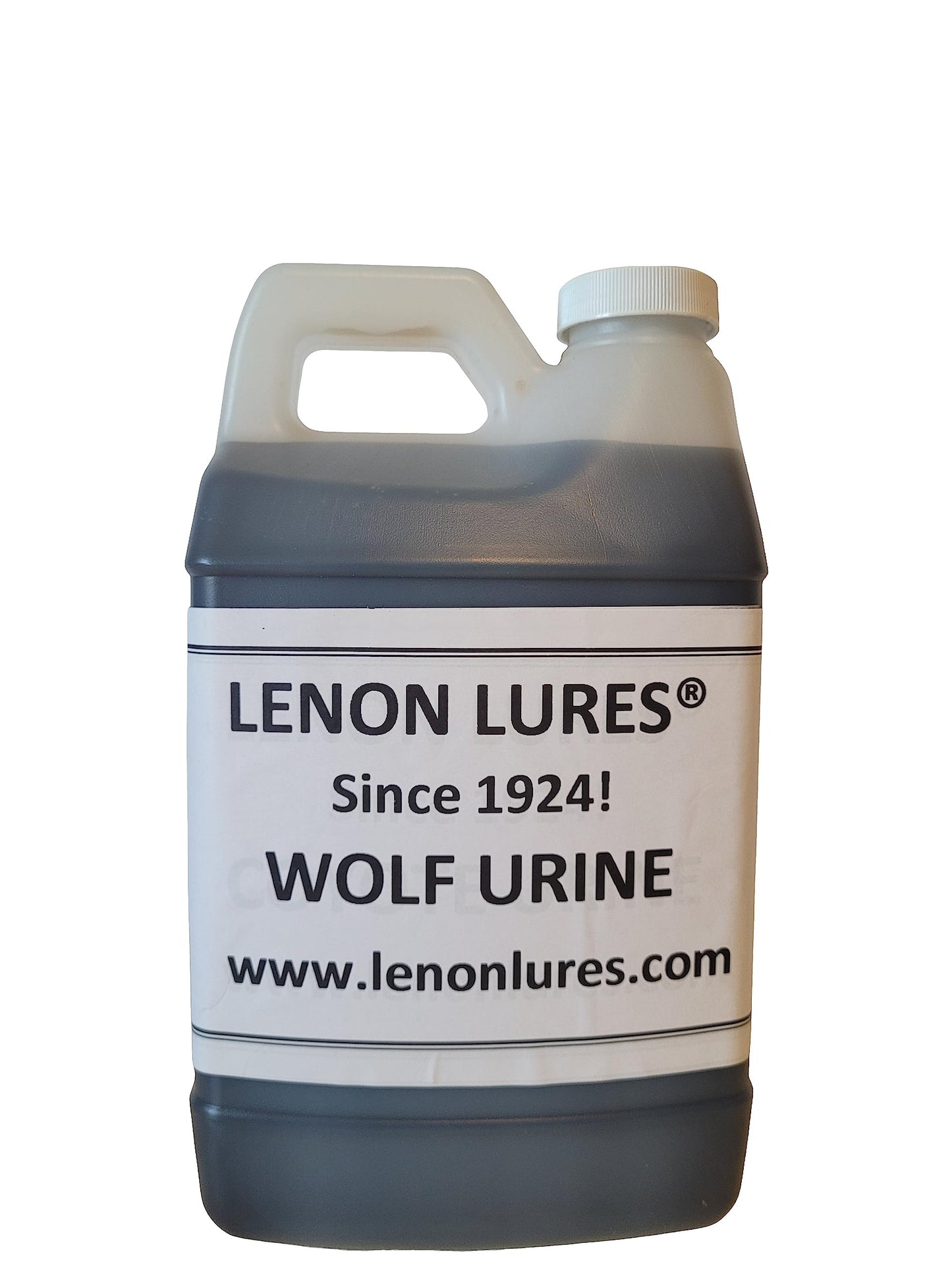 Lenon's Urine Choose from Bear, Bobcat, Coyote, Mink, Red Fox, Wolf Urine - 4 oz to Gallon Sizes - Since 1924 (Wolf, Half Gallon)