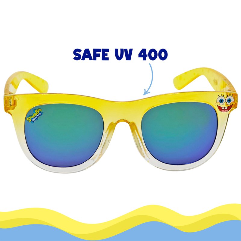 ARKAID Official Spongebob Squarepants Sunglasses for Kids | Classic Yellow Tinted Shades | UV 400 | One Size Fits Most Kids