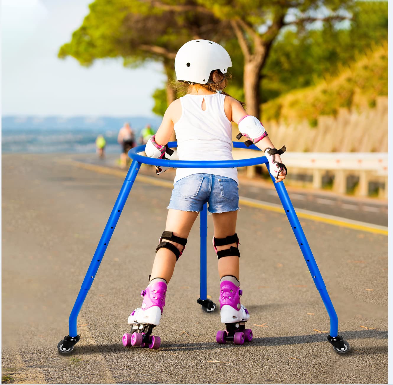 Skater-Aid, Skate Trainer, Trainer Roller Skates, Skating Trainer, Roller Skate Trainers, Skate Trainers, Roller Sckate Trainer, Skate Mate for Roller Skating (Vitality Yellow Large)