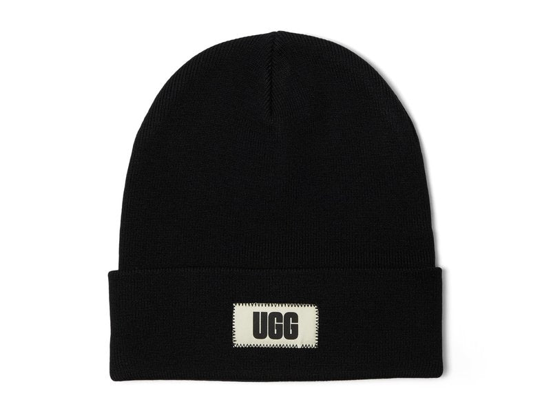 UGG Men's High Crown Beanie, Black II, One Size