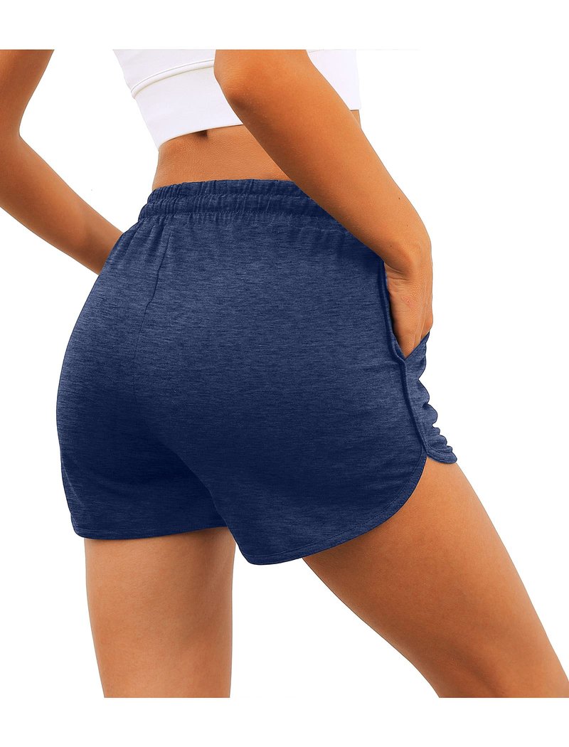 Aloodor Athletic Shorts for Women Running Banded Waist Athletic Shorts XL