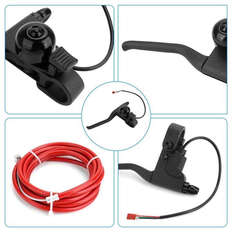 Jerbor Brake Handle Lever with Brake Cable for iScooter i8/i9, Handlebar Lever Parts Brake Assembly Kit, Electric Scooter Replacement for Iscooter