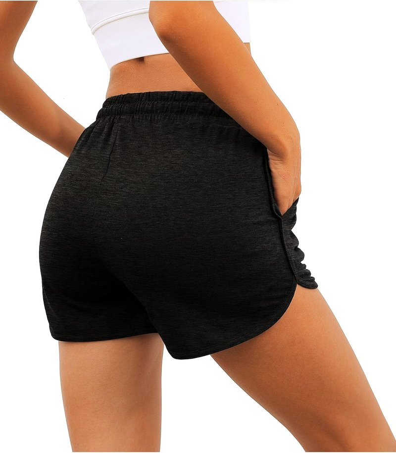 Womens Athletic Running Shorts - Dolphin Style with Pockets & Drawstring | Comfortable Fit