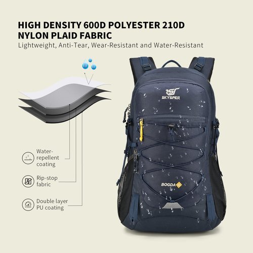 SKYSPER Hiking Backpack for Men Women, 35L Travel Backpack Waterproof Camping Backpack Outdoor Lightweight Daypack