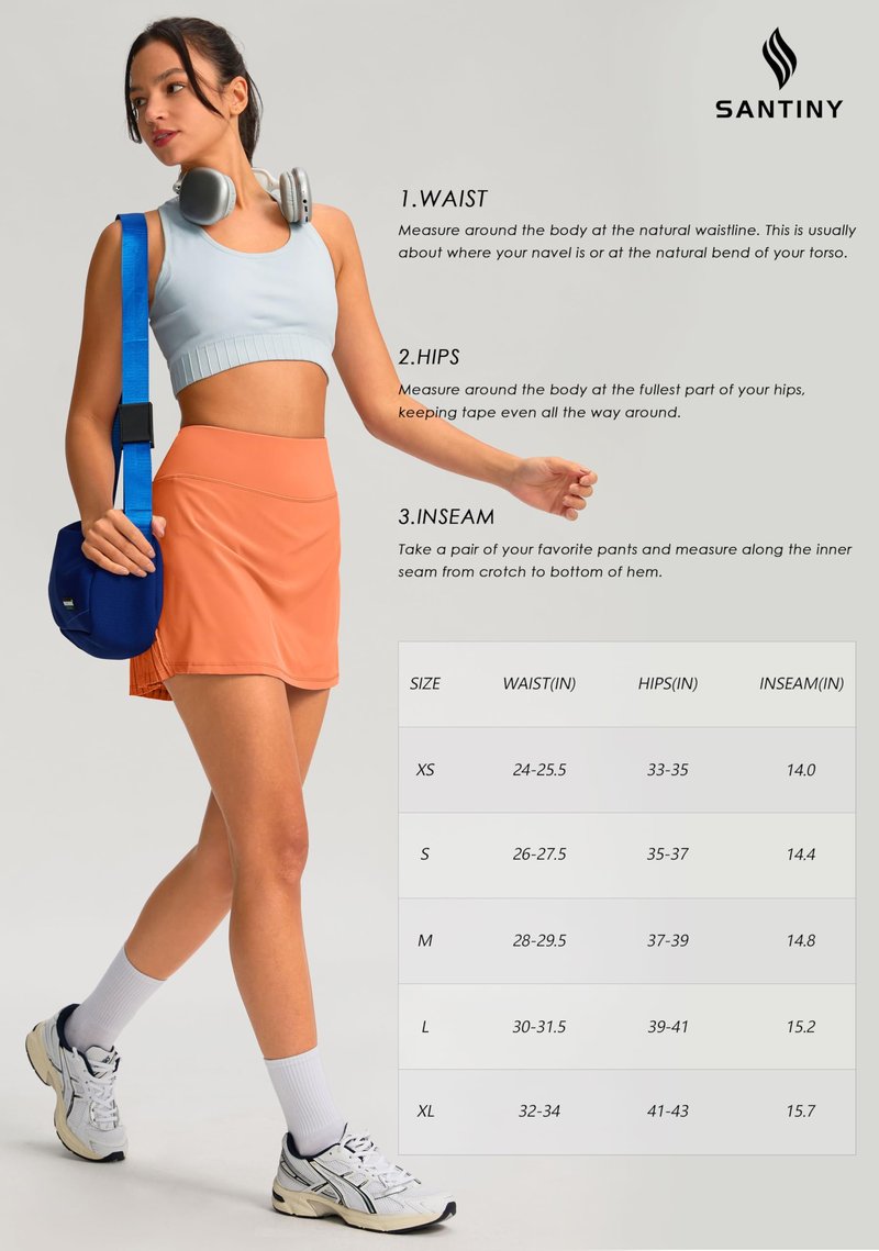 SANTINY 14" Tennis Skirt Skorts for Woman Pleated High Waited Skirts with Built-in Shorts Athletic Golf Skort (Dark Teal_M)