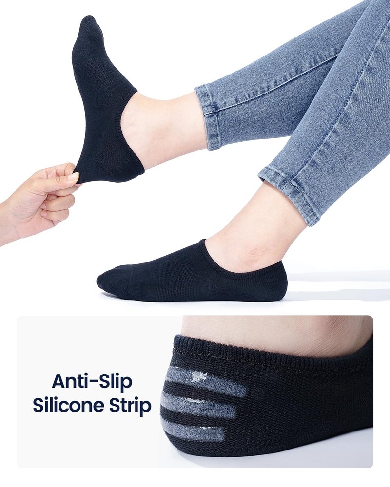 IDEGG No Show Socks Women and Men Low Cut Anti-slid Athletic Running Novelty Casual Invisible Liner Socks