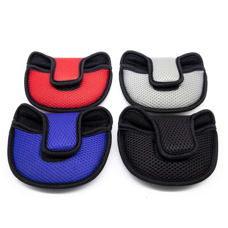 Golf Putter Cover,Mallet Putter Headcover Mesh Golf Putter Head Cover Golf Head Covers with Magic Tape for Heel Shaft RH LH fits Odyssey Works Stroke Lab,Scotty Cameron